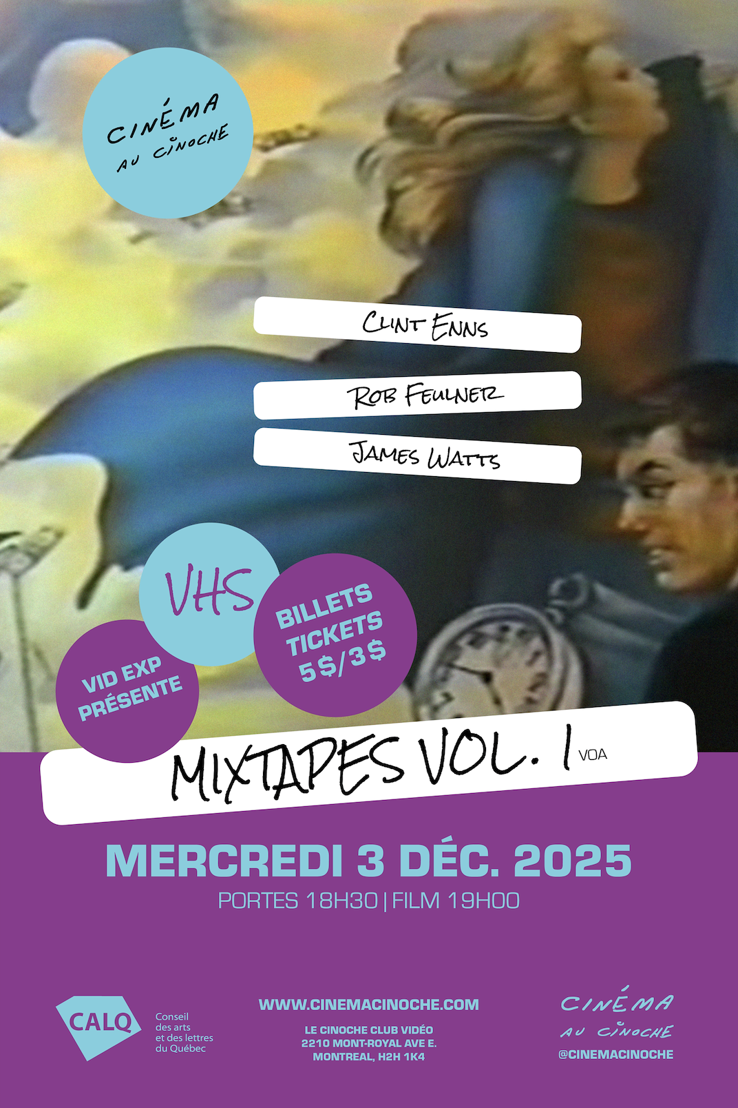 Poster design for video artists screening their own found footage mixtapes.